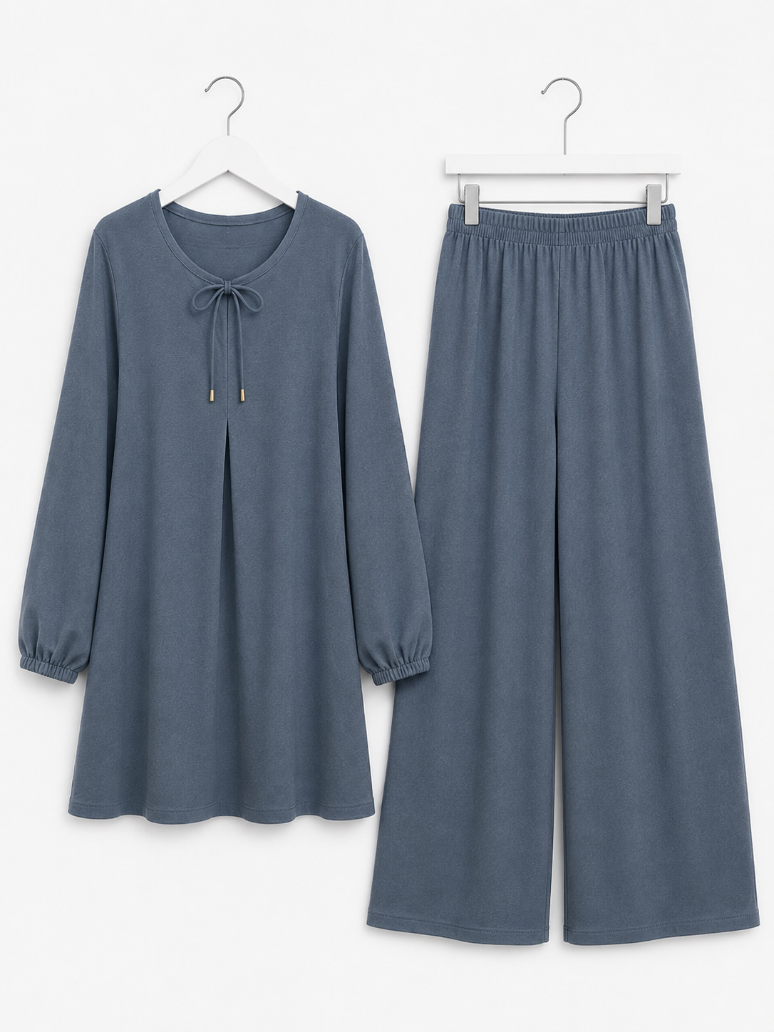 YASMIN longline coord set *slate*