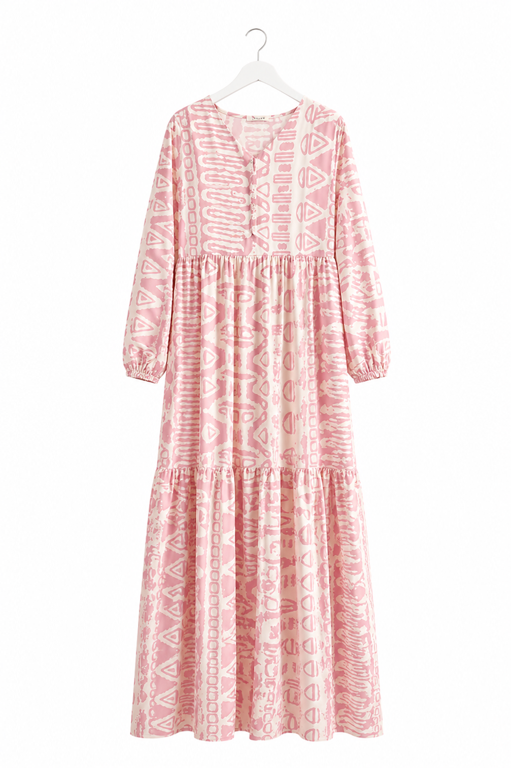LAYLA plus size printed maxi dress *pink*