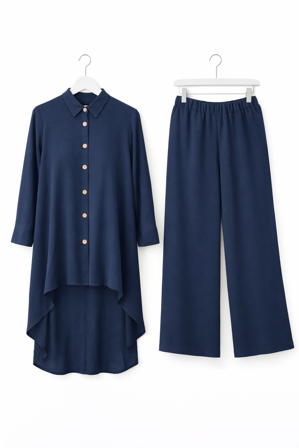AANA buttoned coord set NAVY