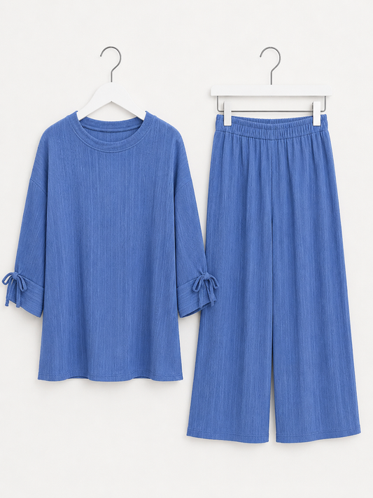 NAYA plisse coord in *blue jeans* preorder