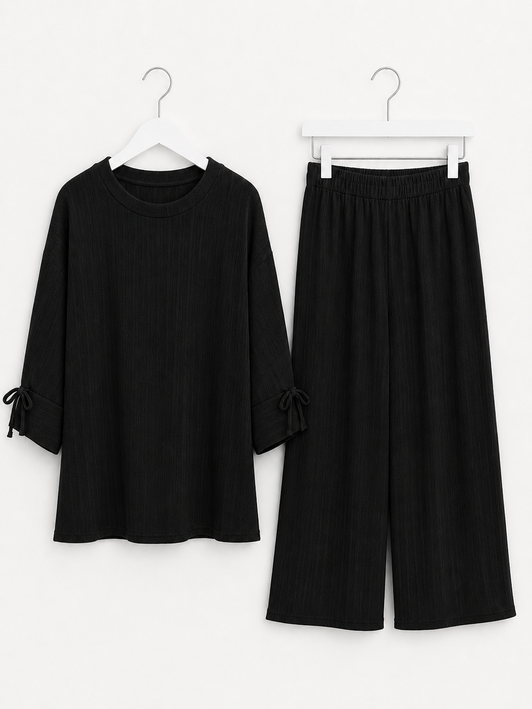 NAYA plisse coord set *black*