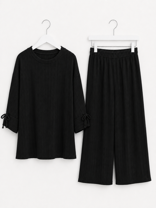 NAYA plisse coord set *black*
