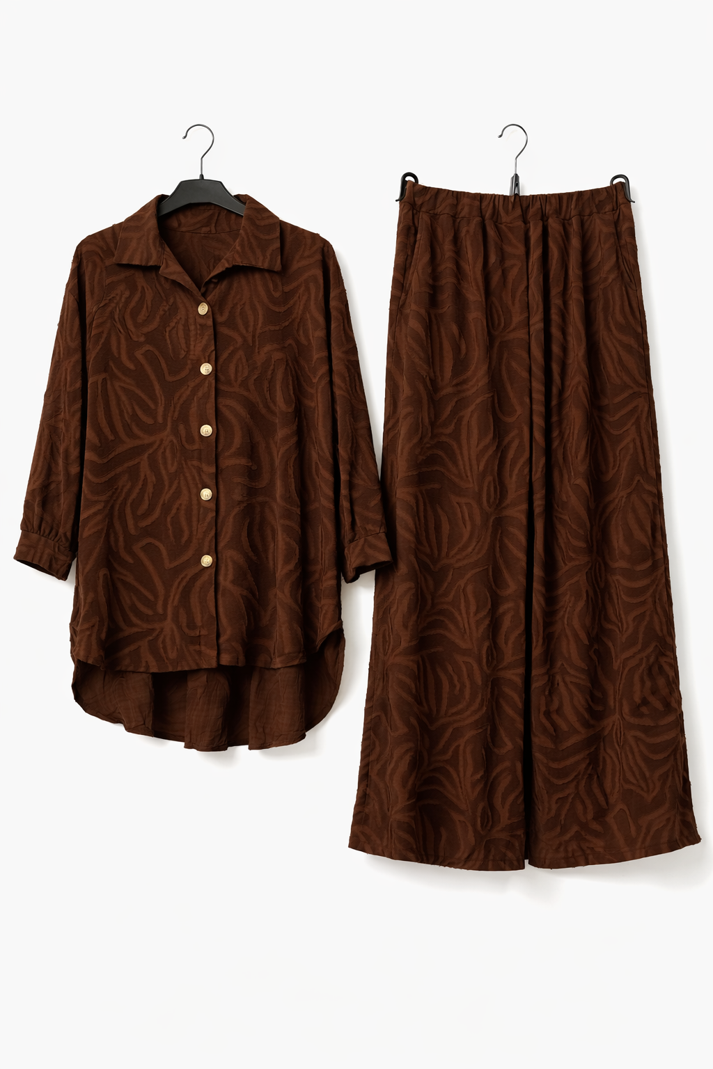 ALIYA coord set in CHOCOLATE