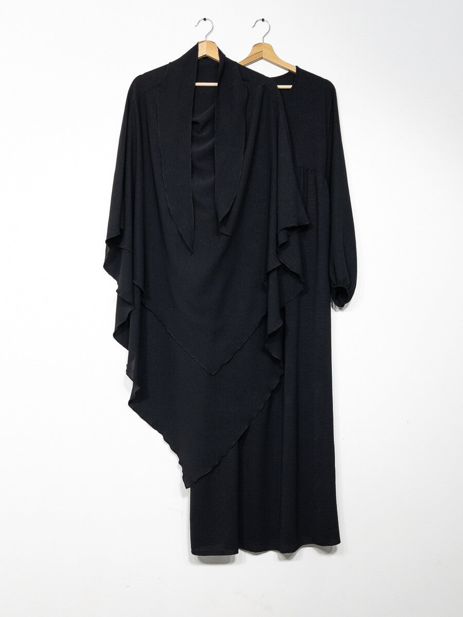 Abaya + Khimar Set Black