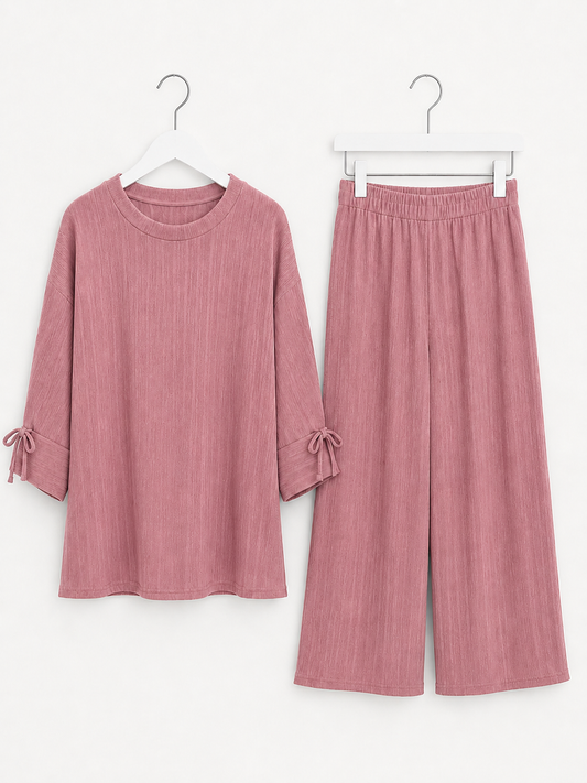 NAYA plisse coord in *blush pink* preorder