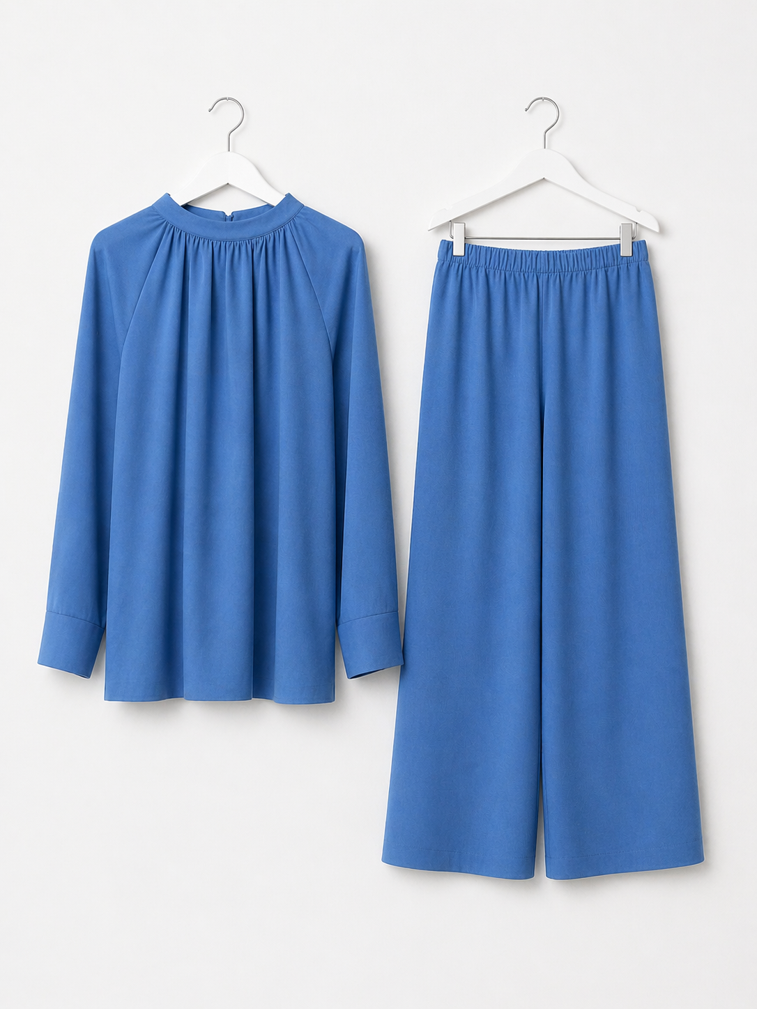 TAHLIA pleated coord set *OCEAN BLUE*