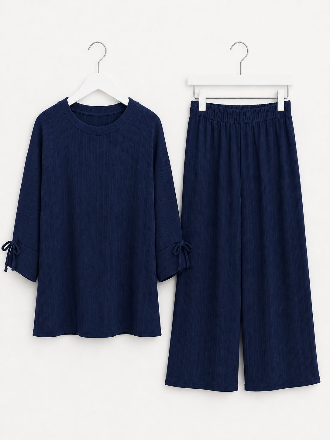 NAYA plisse coord set *navy*