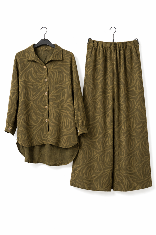 ALIYA coord set in KHAKI