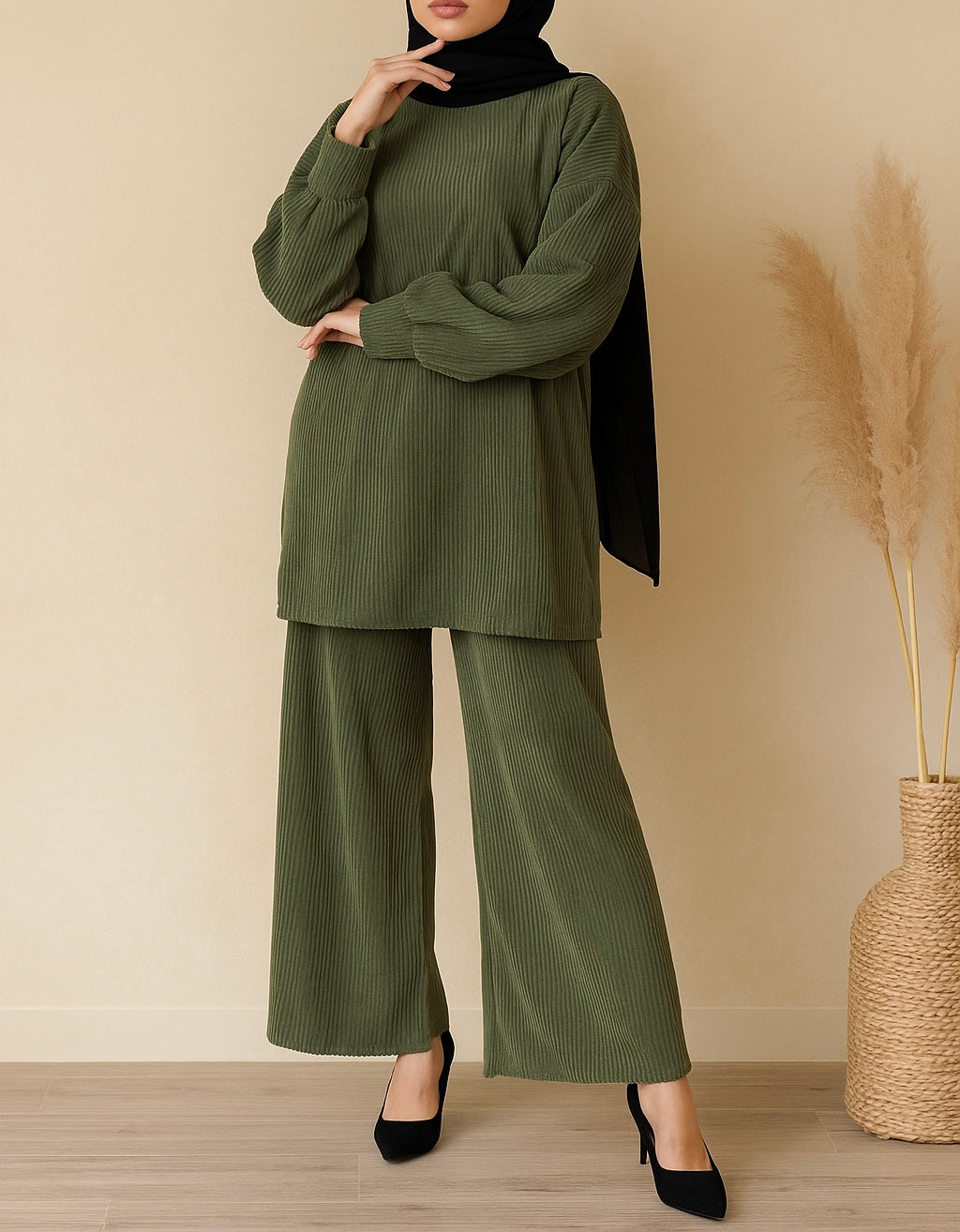 LEENA Coord Set *Khaki*