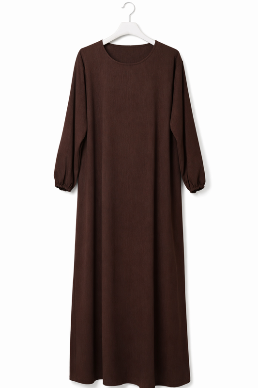 HAYA essential abaya CHOCOLATE