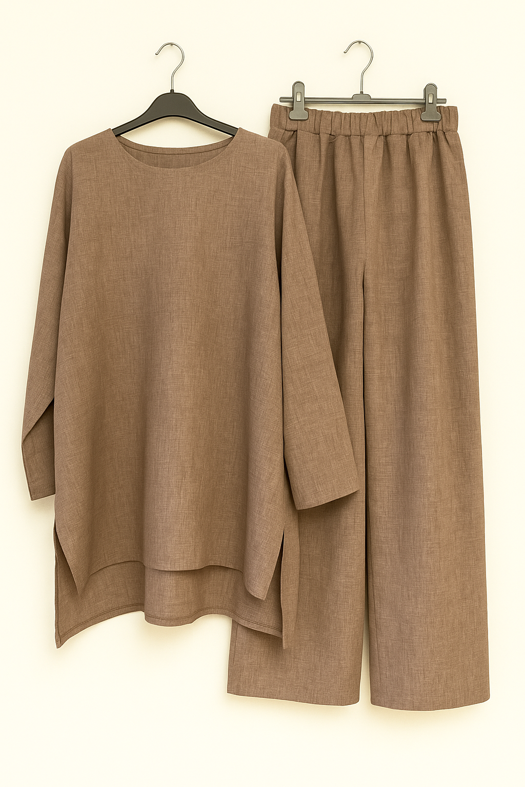 AYLA Textured Coord Set *Taupe*