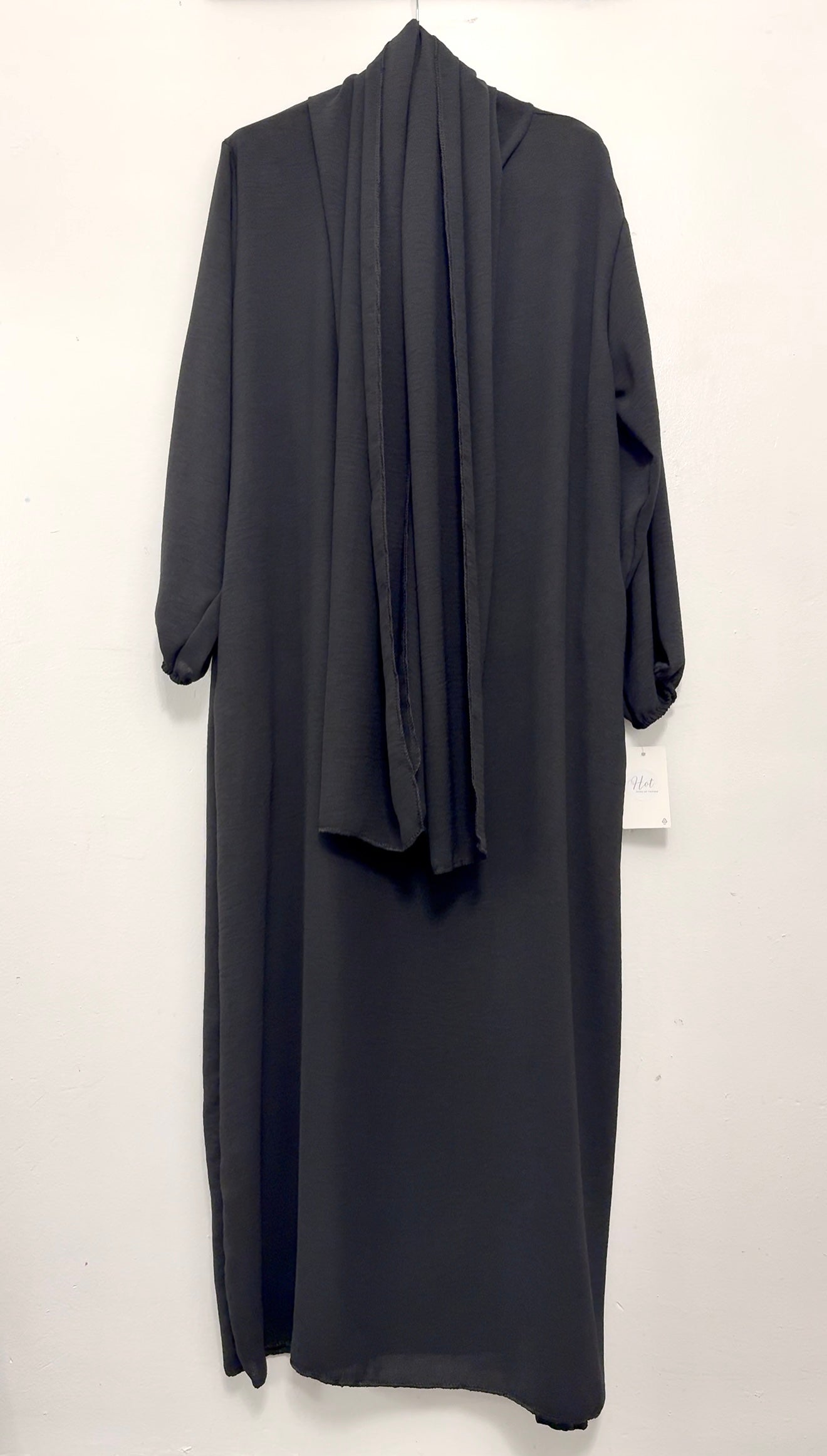 Pocket Salah Abaya Black