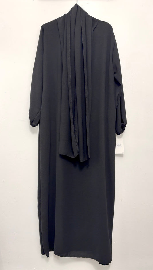 Pocket Salah Abaya Black